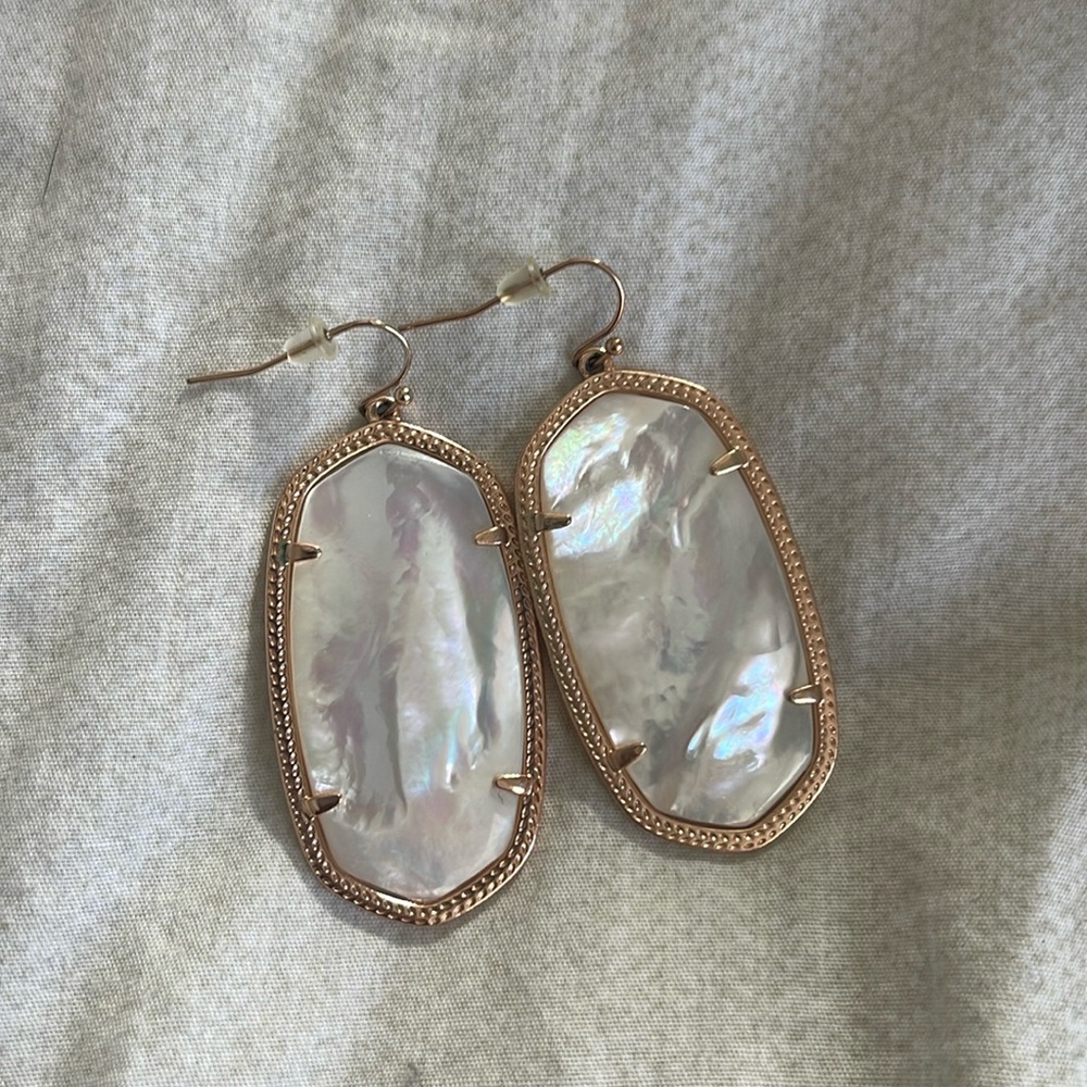 Danielle Earrings in Ivory Mother of Pearl